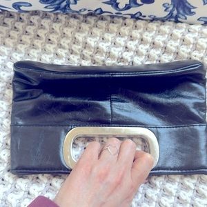 Giannini Genuine Faux Leather Clutch Bag
Black